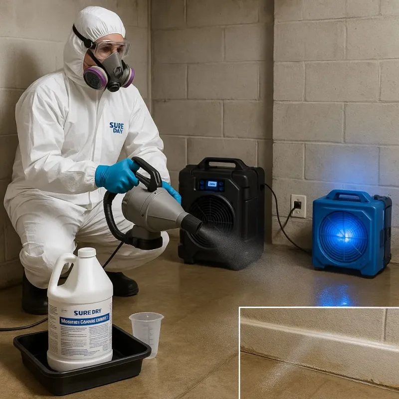 Sanitization and Odor Removal process in Coloma, MI